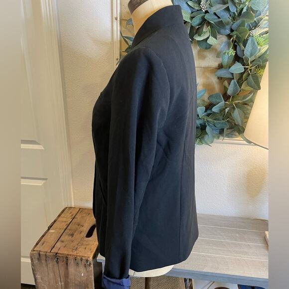 American Eagle Outfitters Navy Blazer Jacket Women size Petite S - Picture 4 of 6